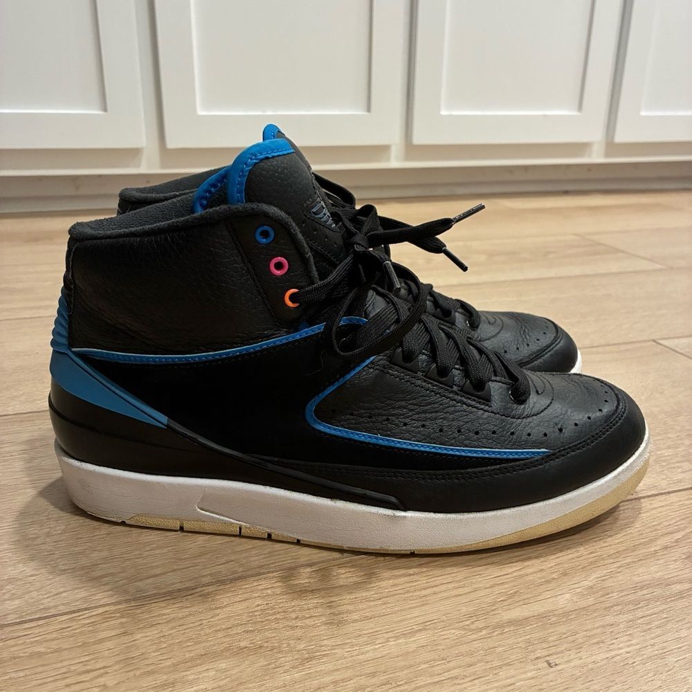 Nike Air Jordan 2 Retro Radio Raheem Sneakers 834274-014 Size 9.5